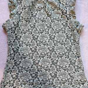 Dolan Floral Lace Blouse - Cream